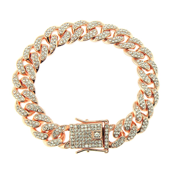 Bracelet Jewelry Alloy Rhinestone Geometric Punk Style Electroplating