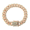 Bracelet Jewelry Alloy Rhinestone Geometric Punk Style Electroplating