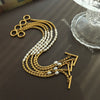 Bracelet Jewelry Freshwater Pearl Ot Buckle 316L Stainless Steel 18K Gold Plated Geometric Design For Women