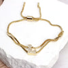 Bracelet Jewelry Gold Plated Geometric Letters Inlaid Zircon Electroplating