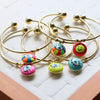 Bracelet Jewelry Metal Geometric Oildropping Electroplating Niche Style