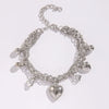Bracelet Jewelry Multi Layer Heart Crown Pendant Lovely Style