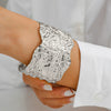 Bracelet Jewelry Punk Alloy Geometric Electroplating Irregular Opening