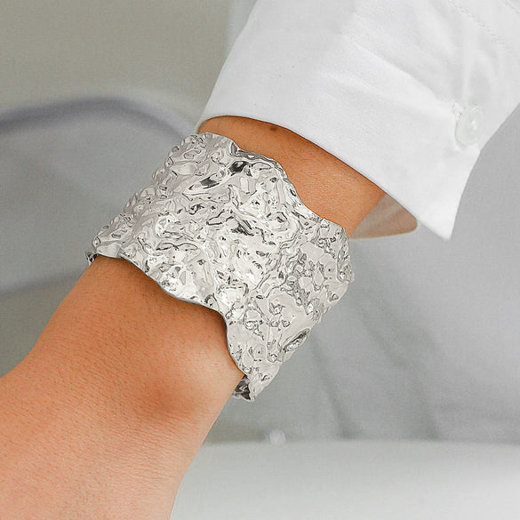 Bracelet Jewelry Punk Alloy Geometric Electroplating Irregular Opening