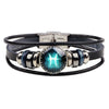 Bracelet Leather Woven Constellation Pattern Personality Style