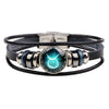 Bracelet Leather Woven Constellation Pattern Personality Style