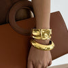 Bracelet Metal Exaggerated Geometric Electroplated