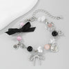 Bracelet Metal Imitation Pearl Bow Heartshaped Strawberry Geometric Star Electroplated Women's