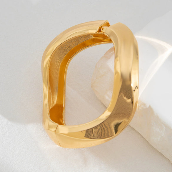 Bracelet Metal Punk Geometric Water Drop Electroplating For Women