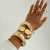 Bracelet Metal Punk Geometric Water Drop Electroplating For Women