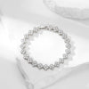 Bracelet Mixed Material Flower Zirconia Design Luxury