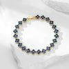Bracelet Mixed Material Flower Zirconia Design Luxury