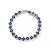 Bracelet Mixed Material Flower Zirconia Design Luxury