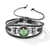 Bracelet Mixed Material Geometric Handmade