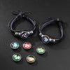 Bracelet Mixed Material Geometric Handmade