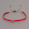 Bracelet Mixed Material Handwoven With Letters Numbers Text Pattern For Women