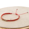 Bracelet Mixed Material Handwoven With Letters Numbers Text Pattern For Women