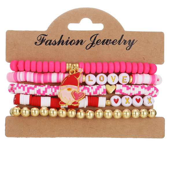 Bracelet Mixed Material Sweet Style Cartoon Characters Handmade