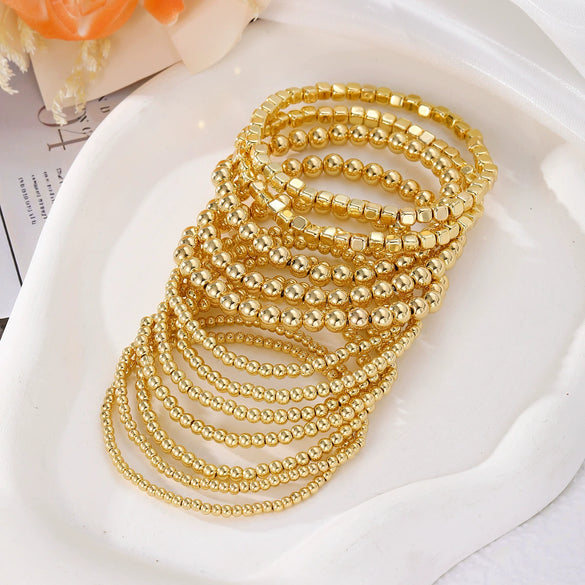 Bracelet Mixed Materials Geometric Electroplating Highend Women's Hand Jewelry