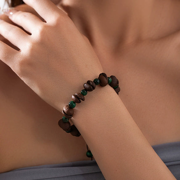 Bracelet Mixed Materials Geometric Style Electroplating For Unisex