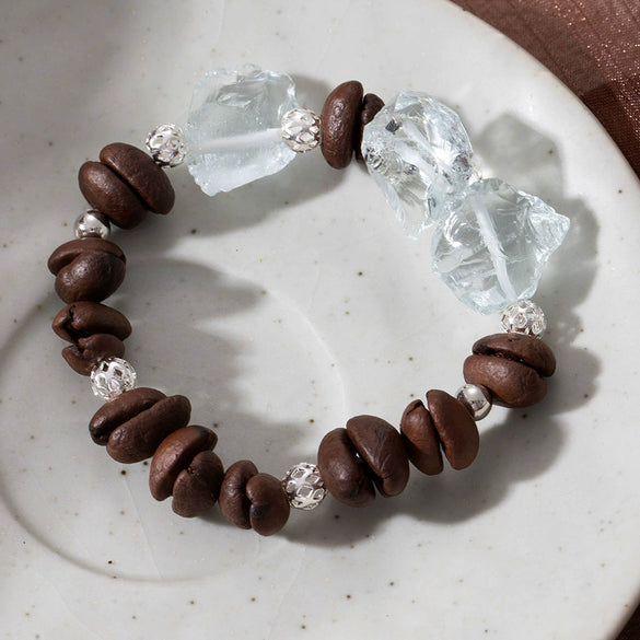 Bracelet Mixed Materials Geometric Style Electroplating For Unisex