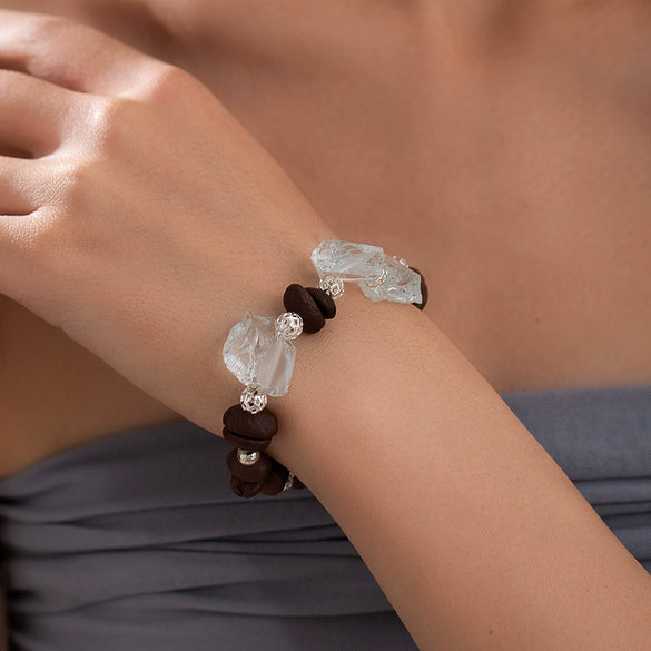 Bracelet Mixed Materials Geometric Style Electroplating For Unisex