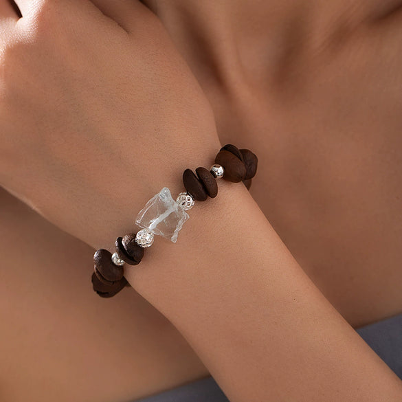 Bracelet Mixed Materials Geometric Style Electroplating For Unisex