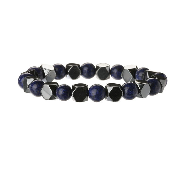 Bracelet Natural Lapis Lazuli Geometric Handmade Jewelry