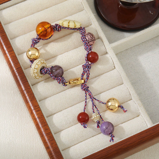 Bracelet Natural Stone Copper Geometric Handmade Jewelry For Women
