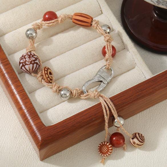Bracelet Natural Stone Copper Geometric Handmade Jewelry For Women
