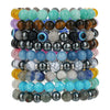 Bracelet Natural Tiger Eye Turquoise Black Gallstone Amethyst Agate Manual Design