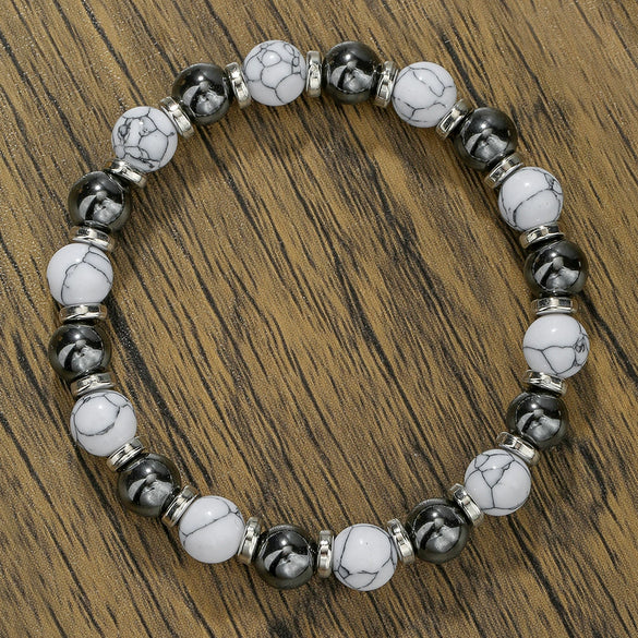 Bracelet Natural Tiger Eye Turquoise Black Gallstone Amethyst Agate Manual Design