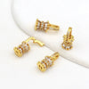 Bracelet Necklace Earrings Pendant Accessories Copper 18K Gold Micropaved Zircon Bead Electroplated