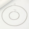 Bracelet Necklace Set Iron Alloy Geometric Electroplating Women's