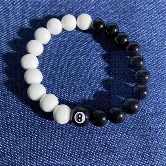 Bracelet Obsidian Stone Alloy Geometric Handmade Cross