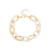 Bracelet Plastic Resin Geometric Hiphop Style Electroplating For Women