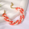 Bracelet Plastic Resin Geometric Hiphop Style Electroplating For Women