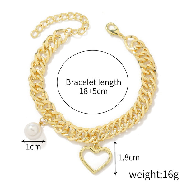 Bracelet Plastic Resin Geometric Hiphop Style Electroplating For Women