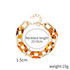 Bracelet Plastic Resin Geometric Hiphop Style Electroplating For Women