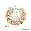 Bracelet Plastic Resin Geometric Hiphop Style Electroplating For Women