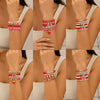 Bracelet Polymer Clay Beaded Strawberry Letter Electroplated Women's