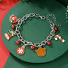Bracelet Polymer Clay Geometric Christmas Bell Elk Snowflake Festive Holiday Jewelry