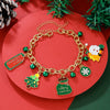 Bracelet Polymer Clay Geometric Christmas Bell Elk Snowflake Festive Holiday Jewelry