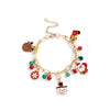 Bracelet Polymer Clay Geometric Christmas Bell Elk Snowflake Festive Holiday Jewelry