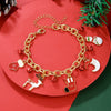 Bracelet Polymer Clay Geometric Christmas Bell Elk Snowflake Festive Holiday Jewelry