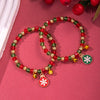 Bracelet Polymer Clay Geometric Christmas Bell Elk Snowflake Festive Holiday Jewelry