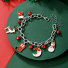 Bracelet Polymer Clay Geometric Christmas Bell Elk Snowflake Festive Holiday Jewelry