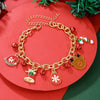 Bracelet Polymer Clay Geometric Christmas Bell Elk Snowflake Festive Holiday Jewelry
