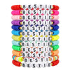 Bracelet Polymer Clay Handmade With Letters Numbers Text Y2k Bohemian Style
