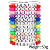 Bracelet Polymer Clay Handmade With Letters Numbers Text Y2k Bohemian Style